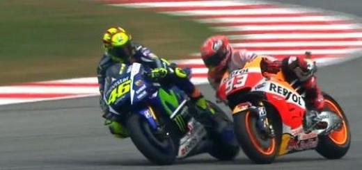 Rossi & Marquez SepangGP clash